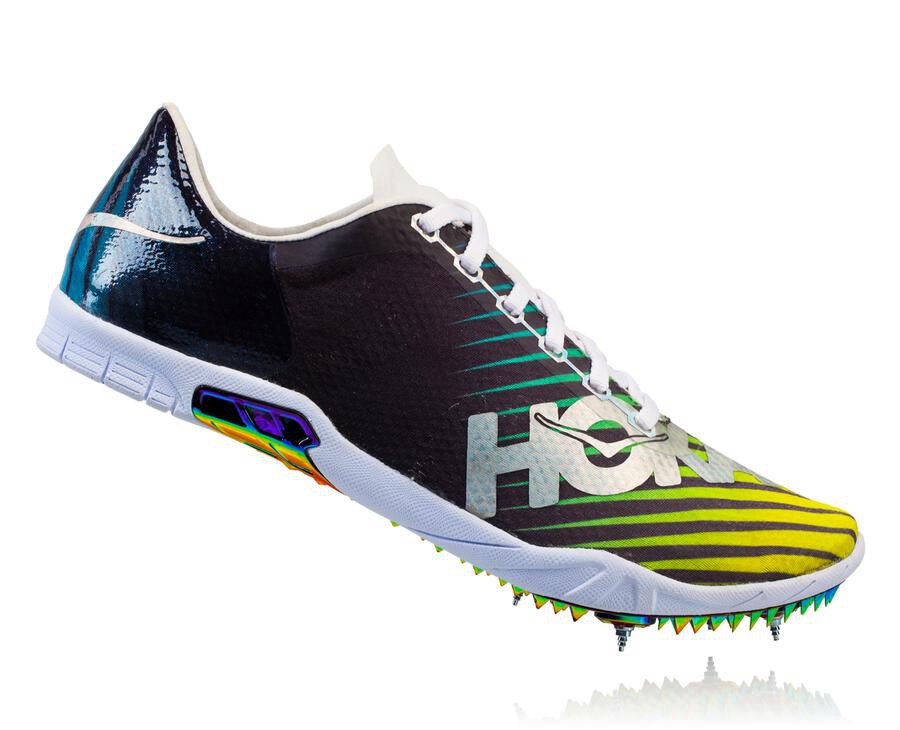 Zapatillas Atletismo Hoka One One Hombre - Speed Evo R - Negras/Blancas - HPE534978